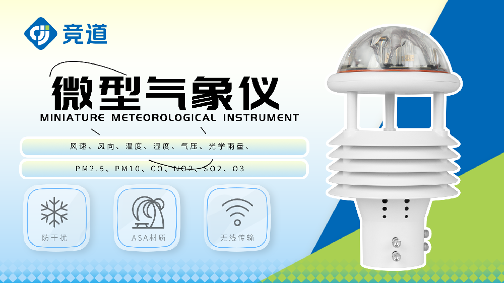 各種型號的微型氣象儀展示